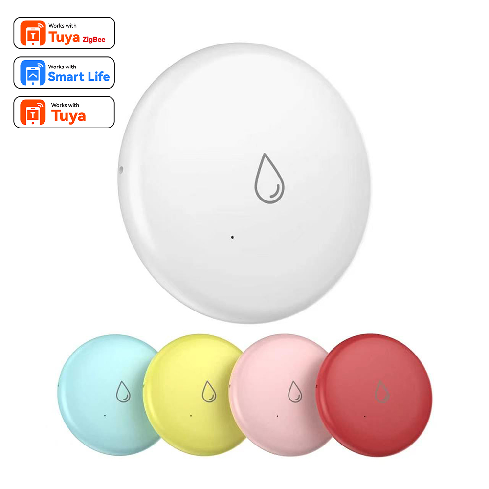 Smart Home Green - Sensor Kebocoran Zigbee Detektor Perendaman LED