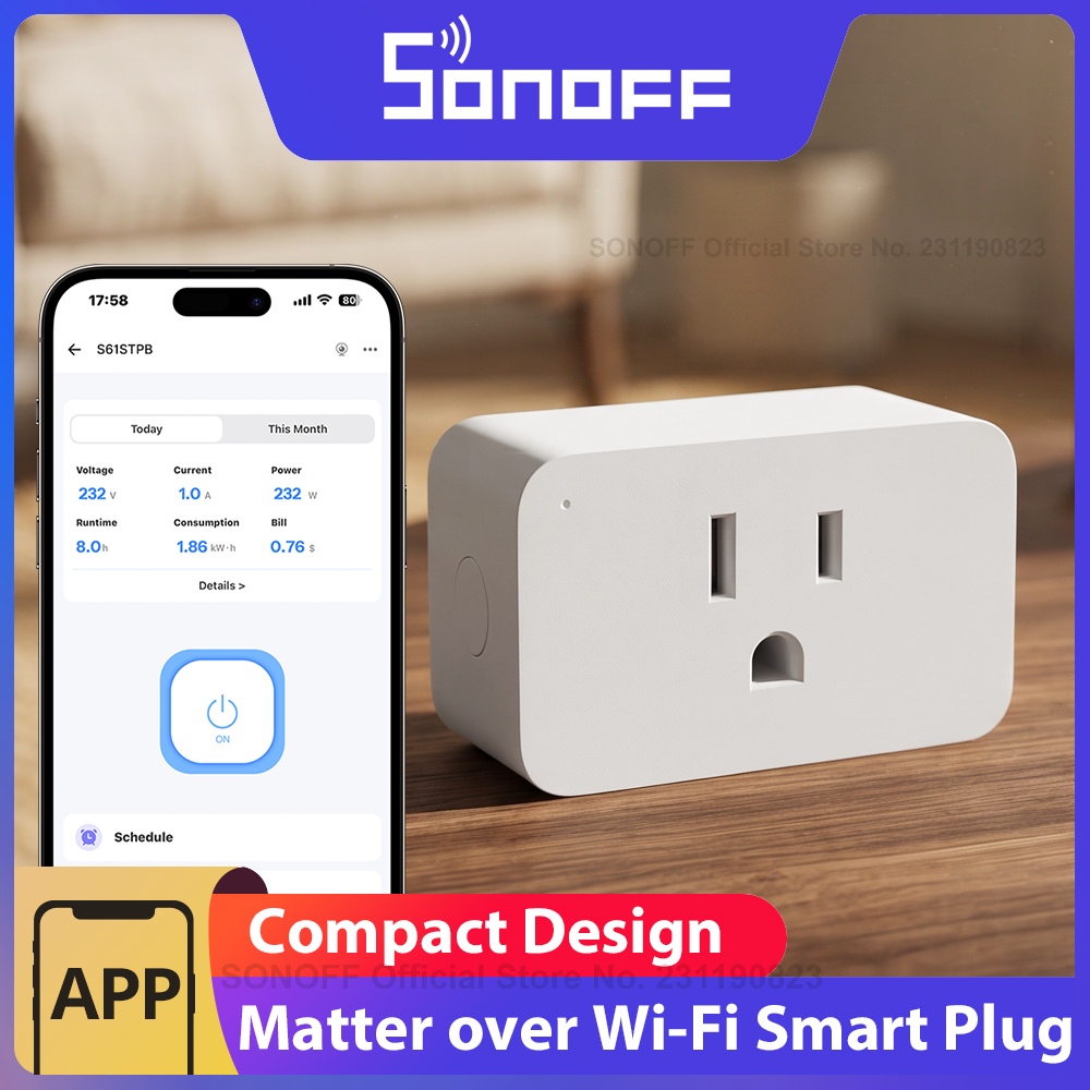 Smart Home Apple - SONOFF S61STPB iPlug Gen2 Tipe B