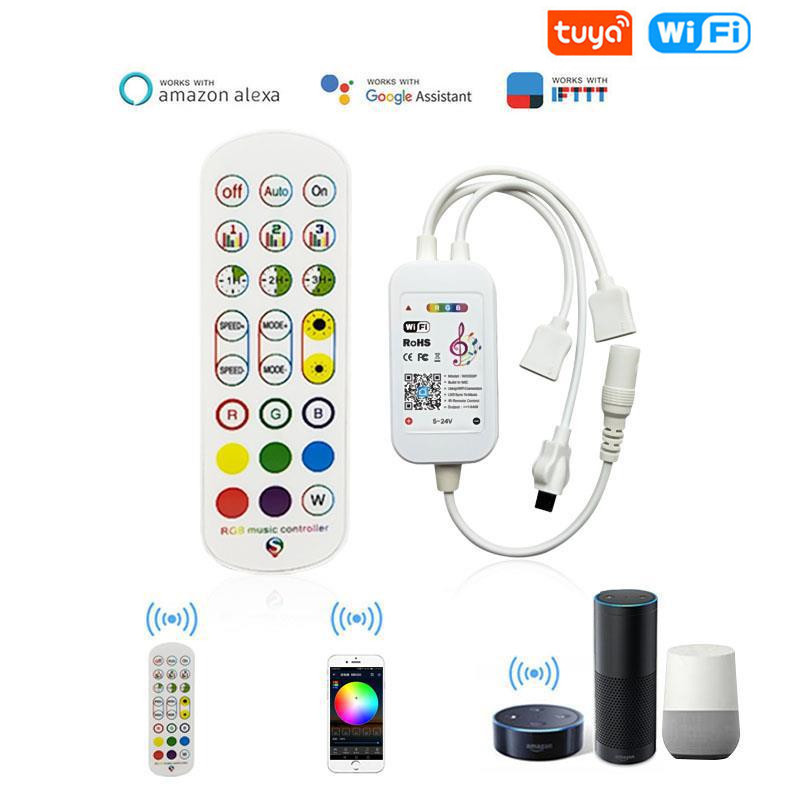 Alexa Compatible Bulb - Tuya WiFi Pengendali LED Pintar 4Pin