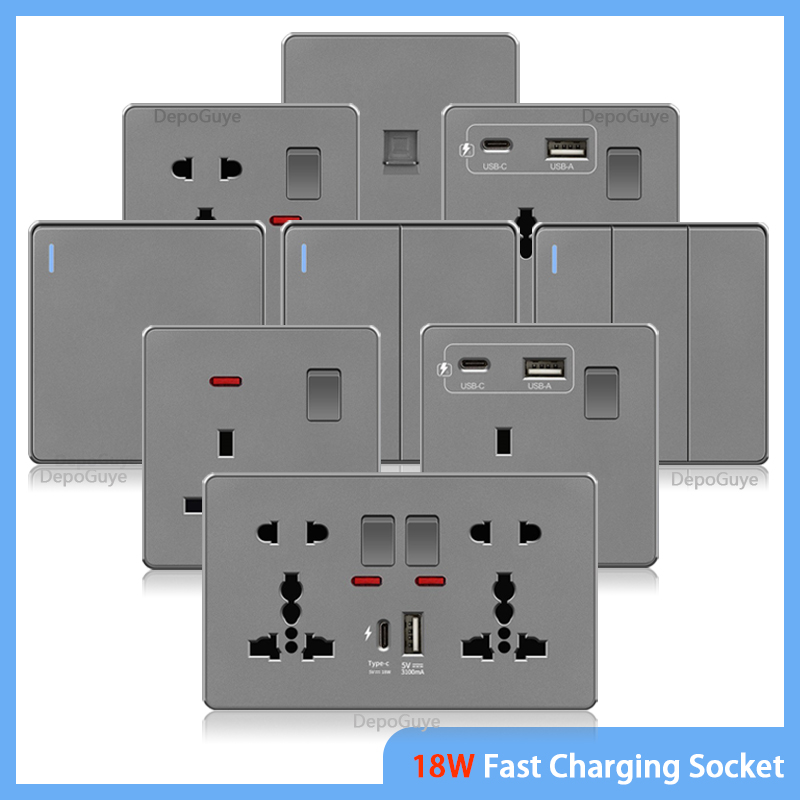 Smart Wall Socket - Colokan soket daya dinding isi cepat