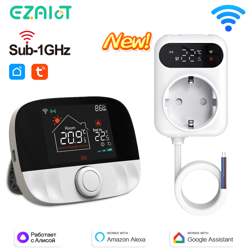 Smart Wall Socket - Tuya soket pengontrol suhu nirkabel RF433
