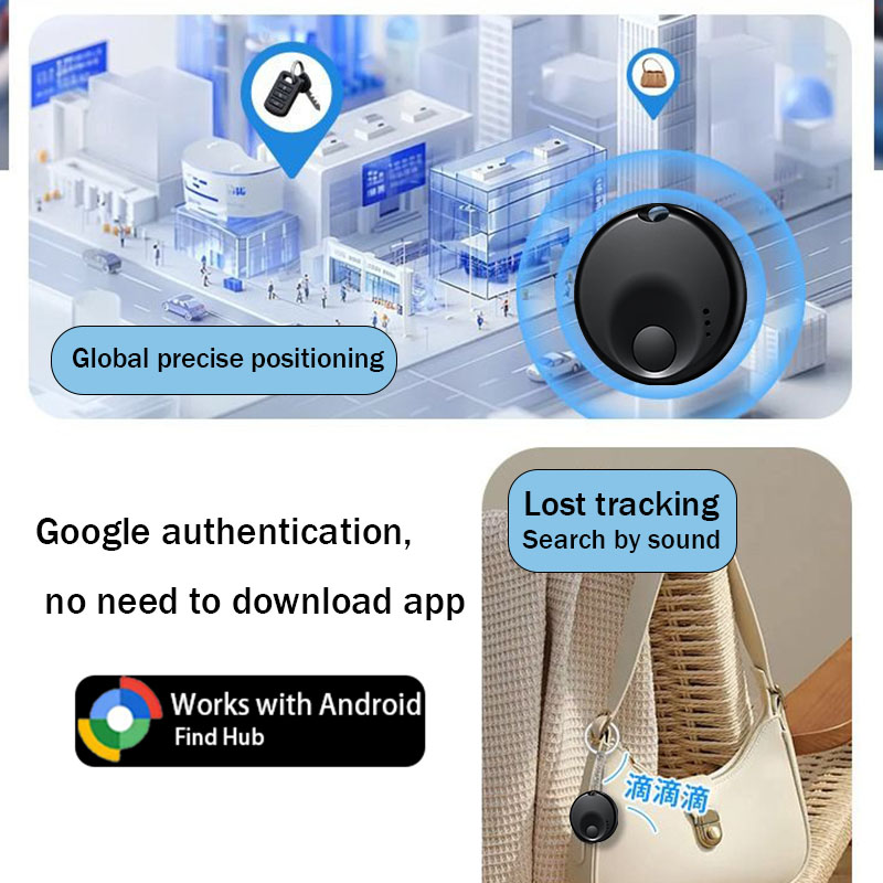 Smart Home Zestaw - Tag Anti-Hilang Mini untuk Ponsel Android,