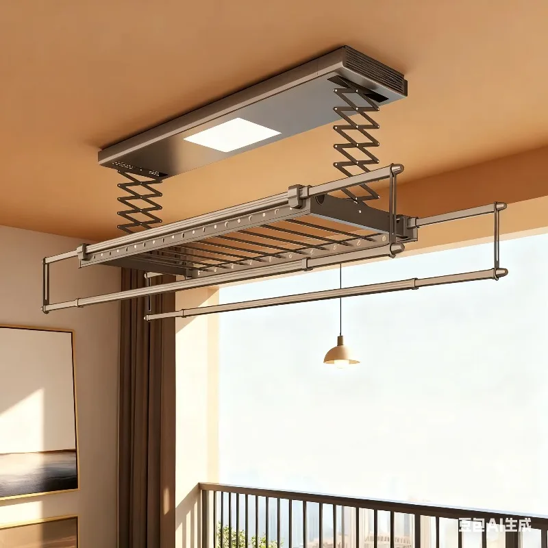 Smart Home Laundry - Gantungan pakaian elektrik pintar untuk rumah,