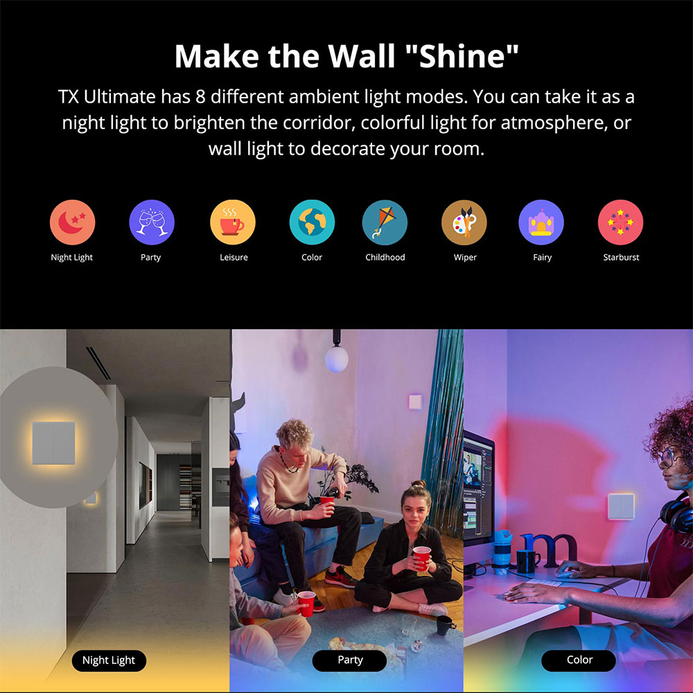 SONOFF TX sakelar dinding WiFi - Alexa Compatible Bulb ulasan dan harga