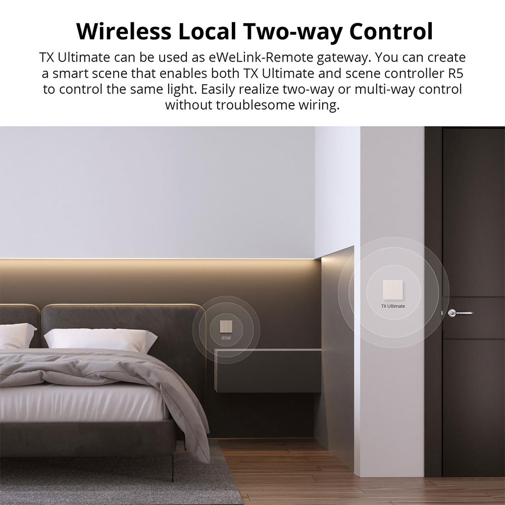SONOFF TX sakelar dinding WiFi - Alexa Compatible Bulb ulasan dan harga