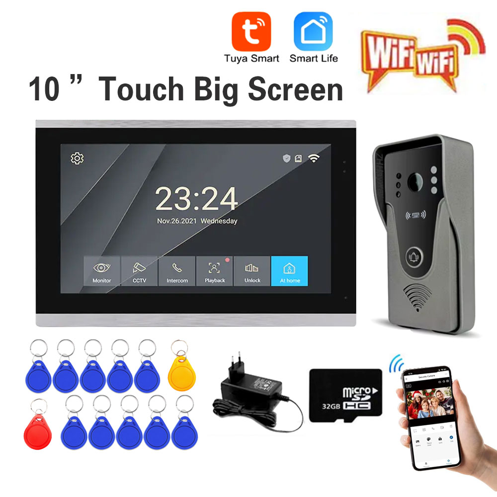 Tuya bel pintu nirkabel layar  - Smart Home Video Doorbell App ulasan dan harga