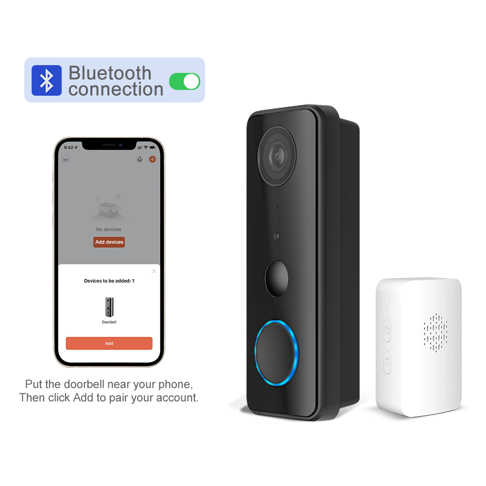 2MP 1080P Tuya APP Bluetooth K - Wifi Doorbell Camera ulasan dan harga