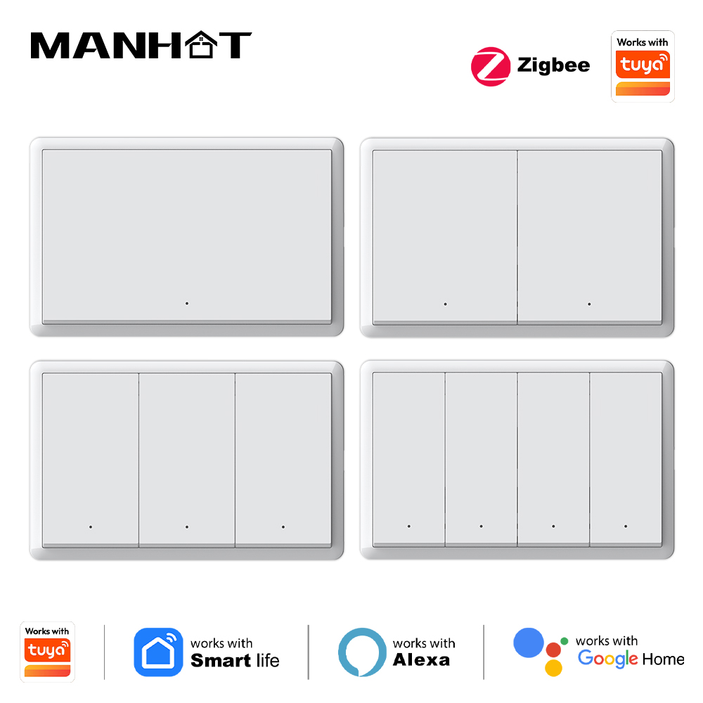 Sakelar Zigbee Pintar Manhot T - Smart Home For Living ulasan dan harga