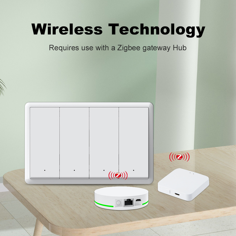 Sakelar Zigbee Pintar Manhot T - Smart Home For Living ulasan dan harga
