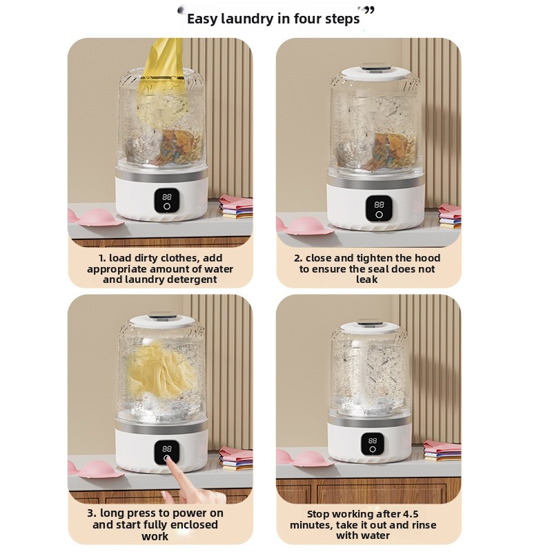 Mesin Cuci Mini USB Portabel u - Smart Home Laundry ulasan dan harga