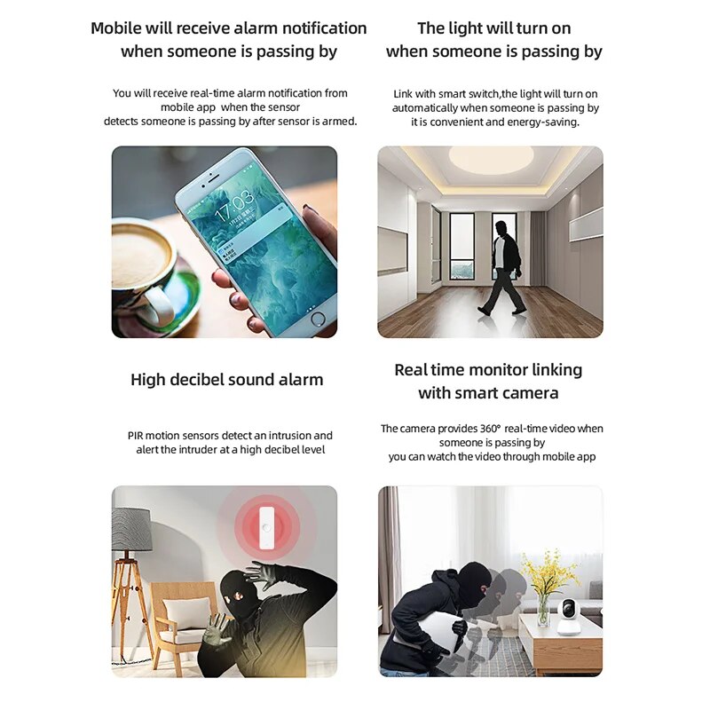 Zigbee PIR Sensor gerak WiFi,  - Smart Home Networking ulasan dan harga