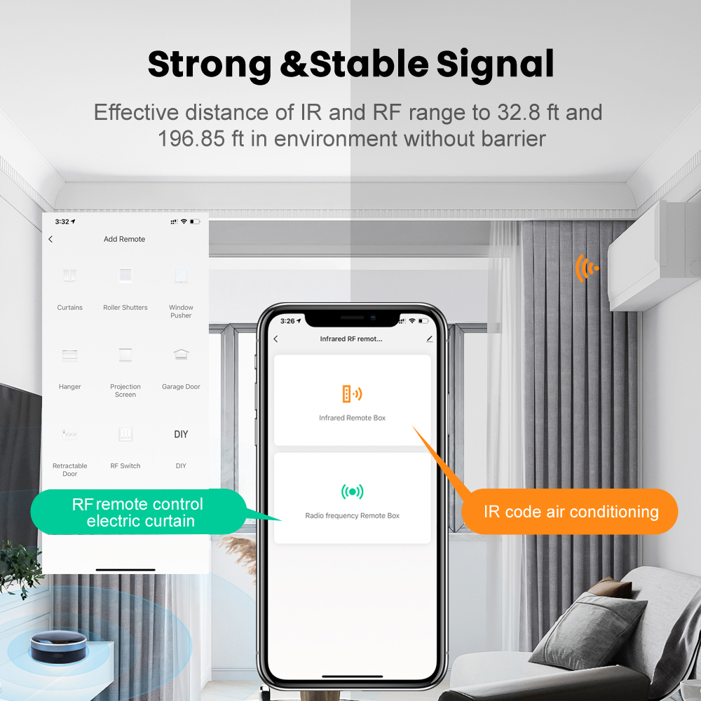 Tuya IR RF 433/315 Remote Cont - Smart Home Apple ulasan dan harga