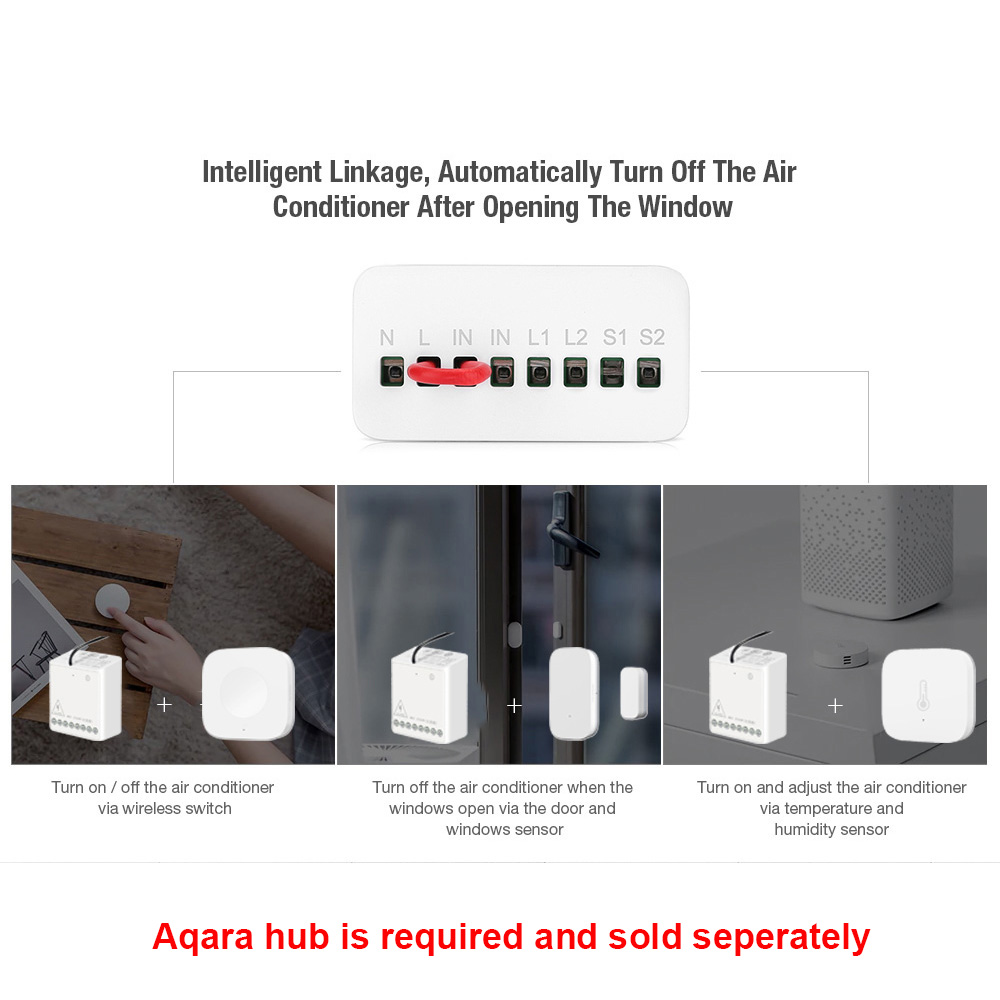Modul Kontrol Dua Arah Aqara S - Smart Home Zestaw ulasan dan harga