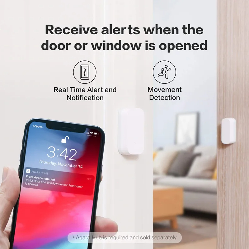 Sensor Pintu dan Jendela Aqara - Smart Home Apple ulasan dan harga