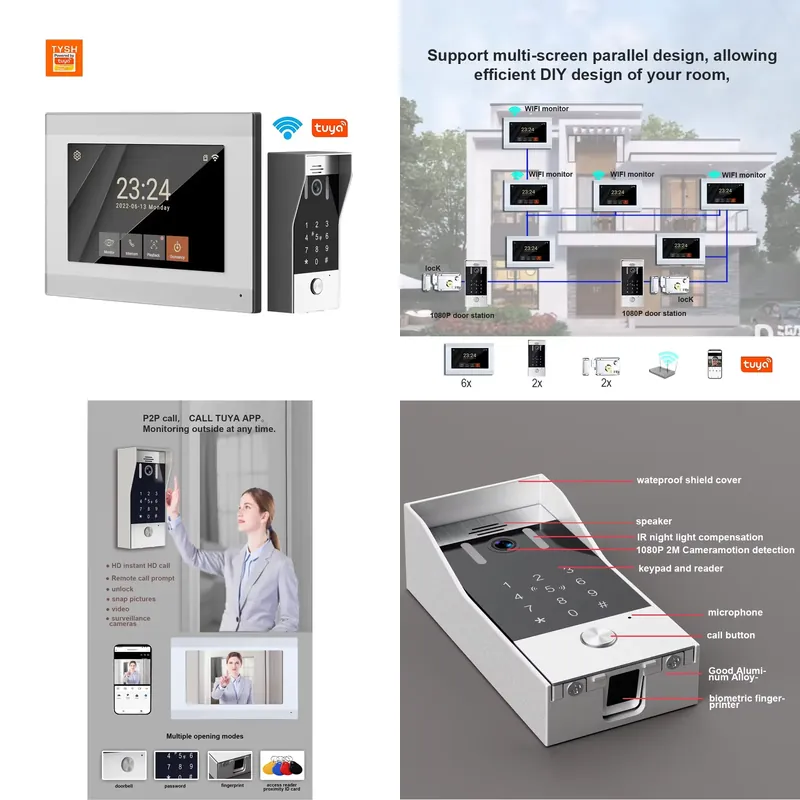 TYSH 2-wire IP Smart WiFi Vide - Smart Home Video Doorbell App ulasan dan harga
