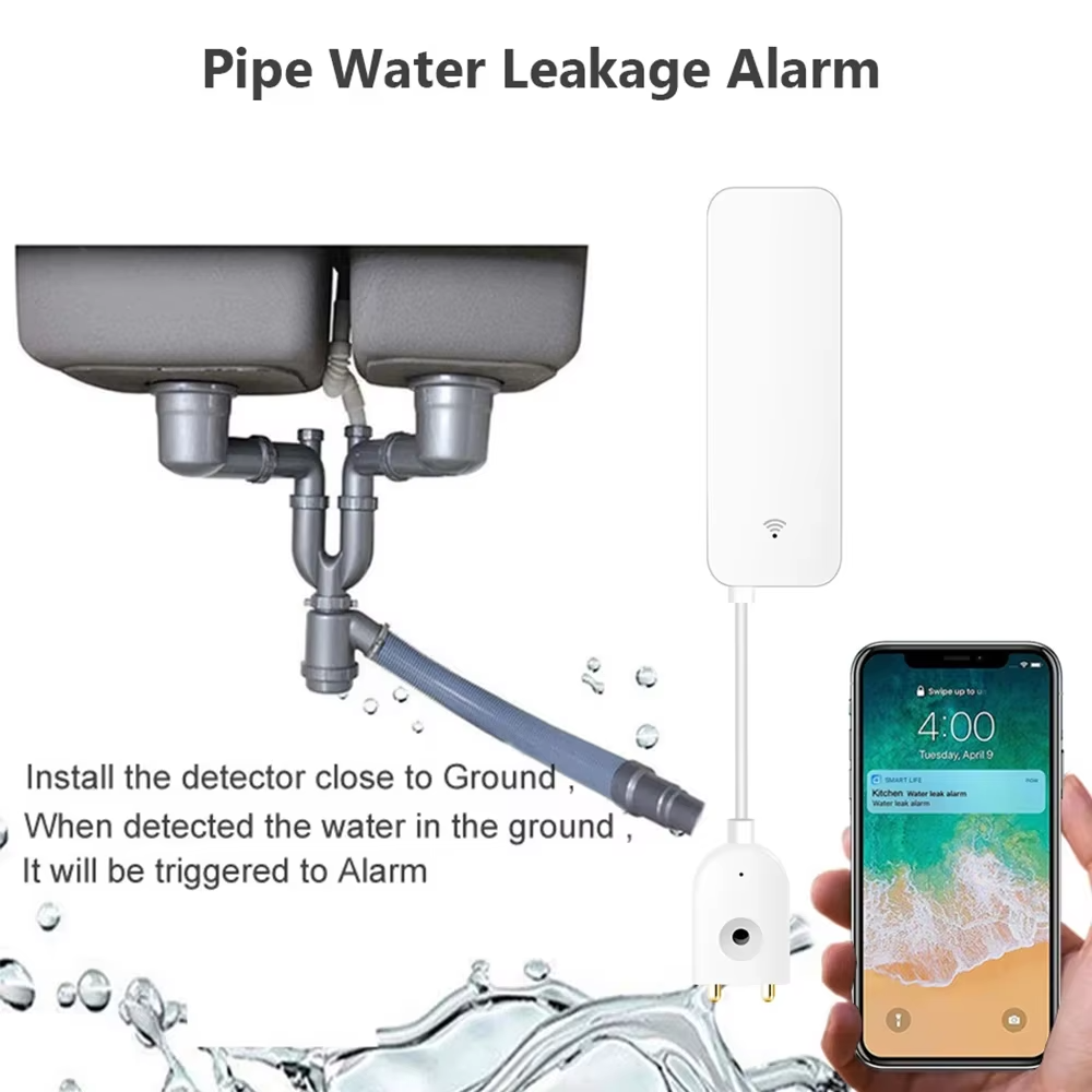 ZigBee WiFi Sensor Kebocoran A - Smart Home Green ulasan dan harga
