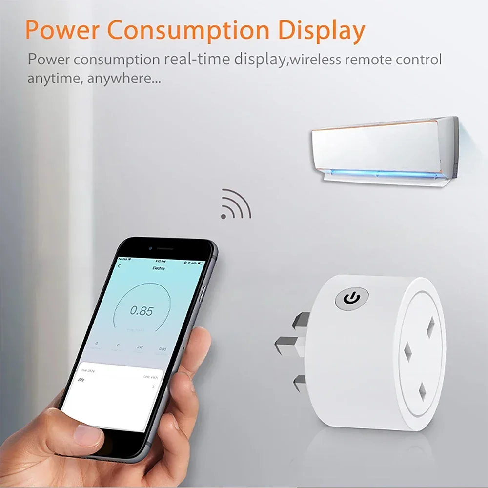 Zigbee Smart Plug 16A Soket UK - Smart Home Monitoring ulasan dan harga