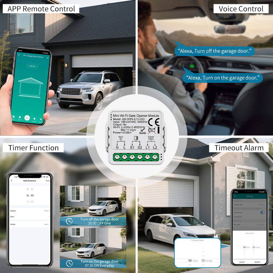 Pengontrol Pintu Garasi Tuya S - Smart Home Networking ulasan dan harga