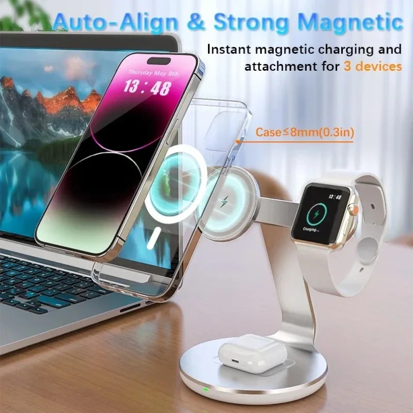 Stasiun Pengisian Daya Nirkabe - Smart Home Apple ulasan dan harga