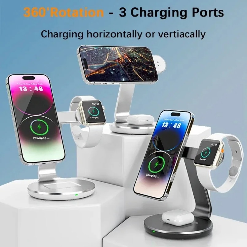 Stasiun Pengisian Daya Nirkabe - Smart Home Apple ulasan dan harga