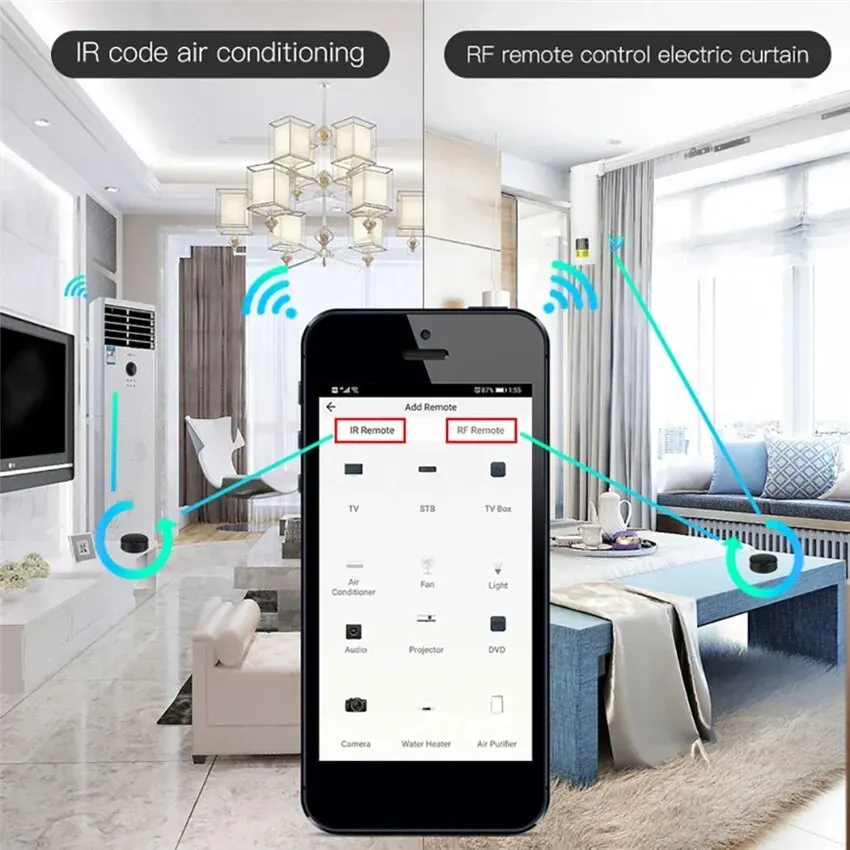 Smart RF 433 IR pengendali jar - Smart Home Lg ulasan dan harga