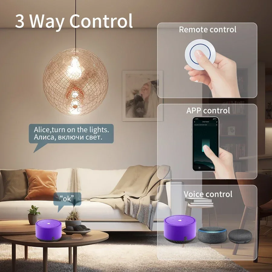 Tuya Wifi Smart Switch RF 433M - Alexa Compatible Bulb ulasan dan harga