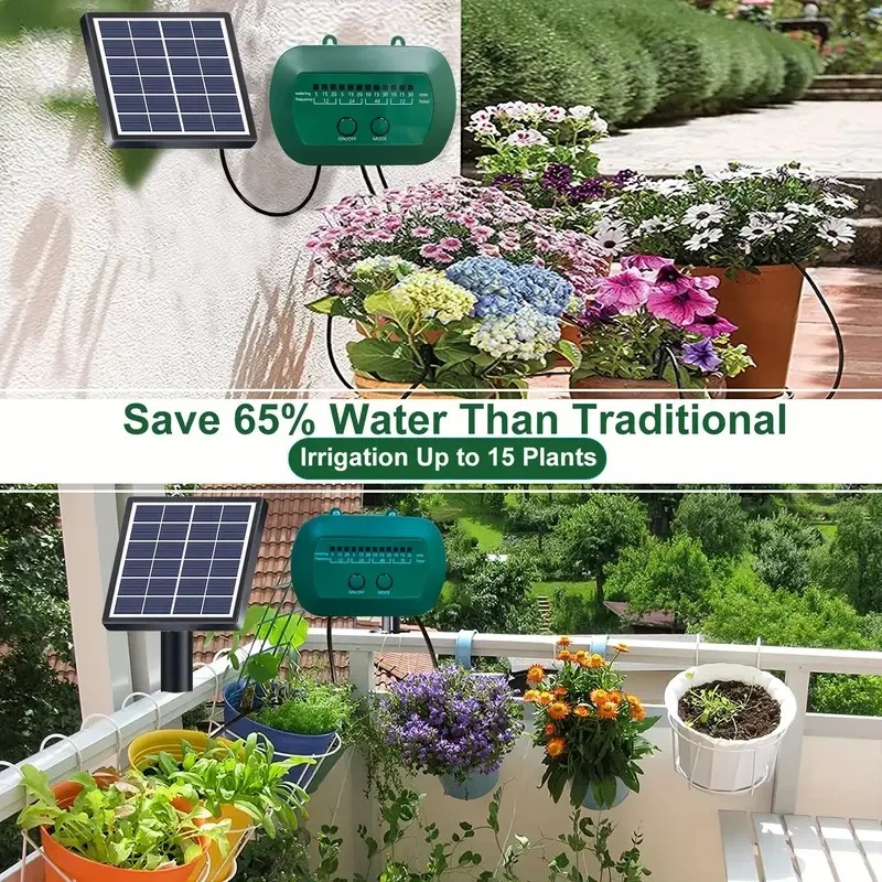 Kit irigasi cerdas tenaga sury - Smart Home Green ulasan dan harga