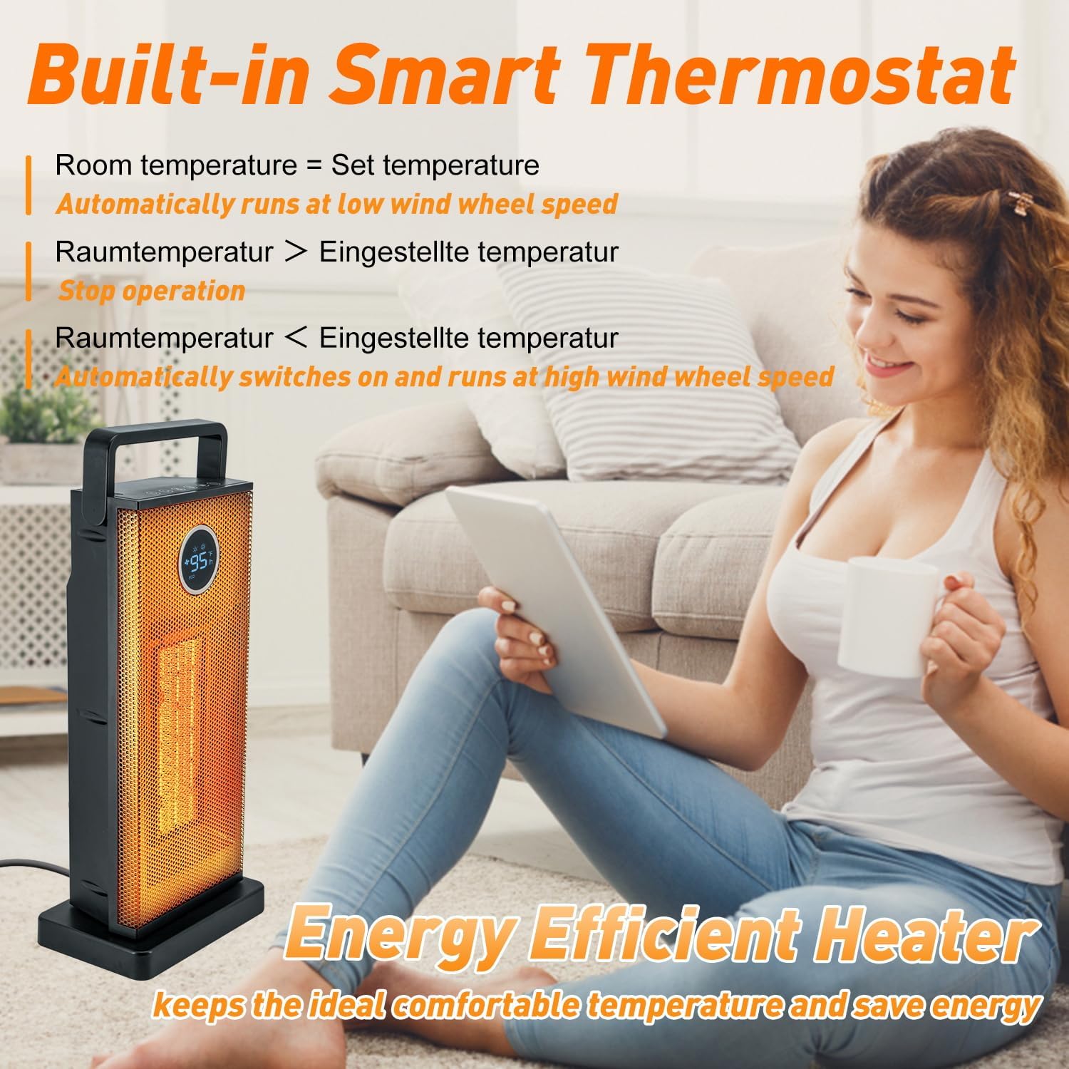 Pemanas ruangan 1500W pemanas  - Smart Bathroom Fan ulasan dan harga