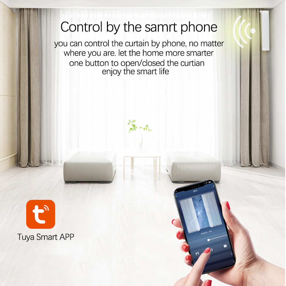 Motor Tirai Wifi Tuya Matter,  - Smart Home Apple ulasan dan harga