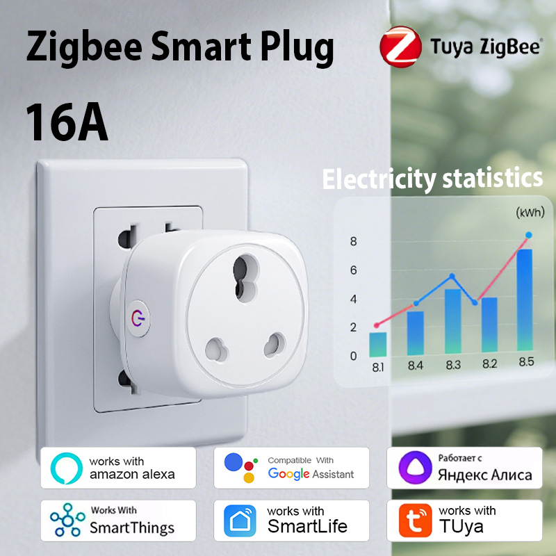 Tuya South Africa Plug 16A/20A - Smart Home Networking ulasan dan harga