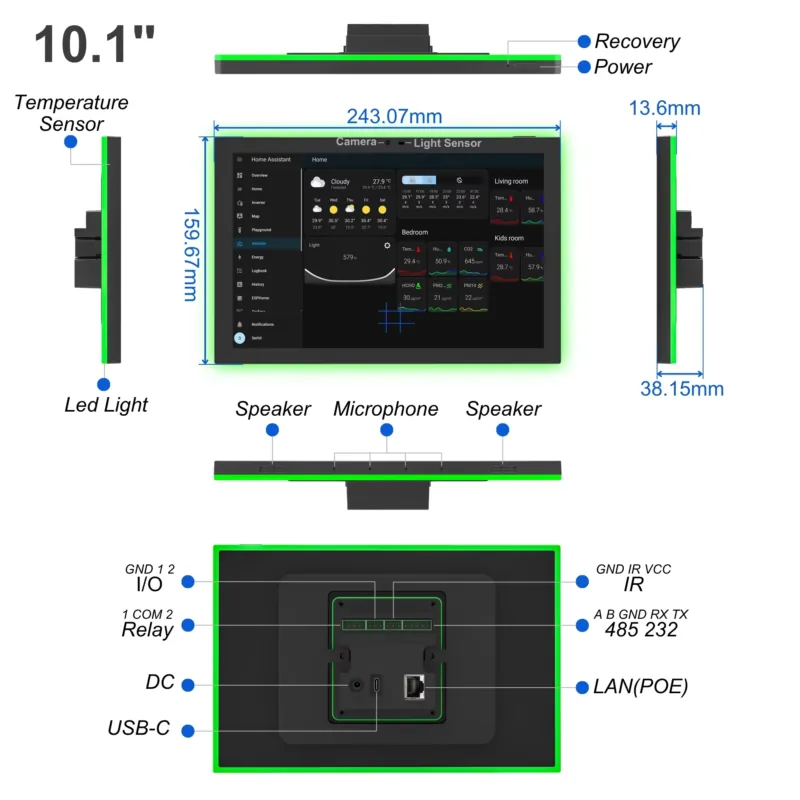 Panel Rumah Pintar Home Assist - Smart Home Monitoring ulasan dan harga