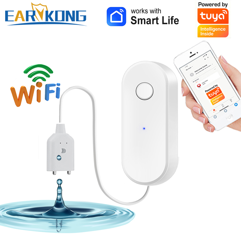 Tuya WiFi Sensor kebocoran air - Smart Home Green ulasan dan harga