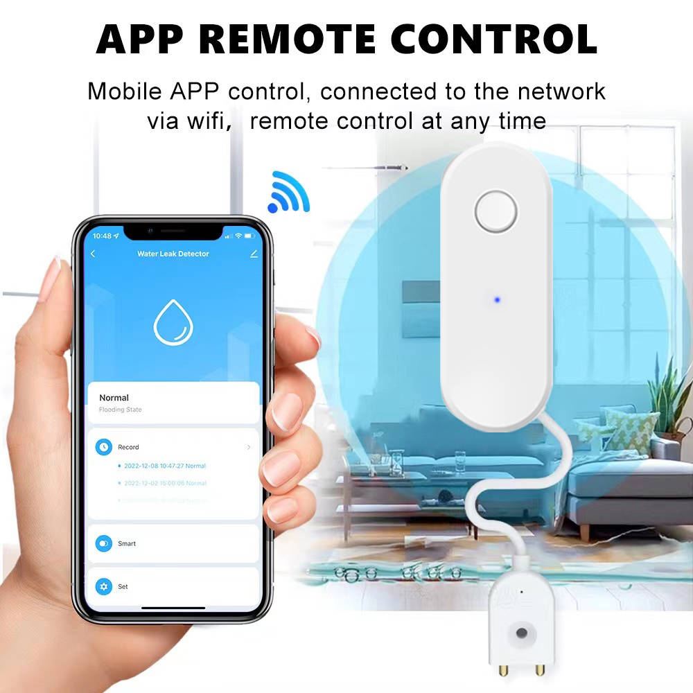 Tuya WiFi Sensor kebocoran air - Smart Home Green ulasan dan harga