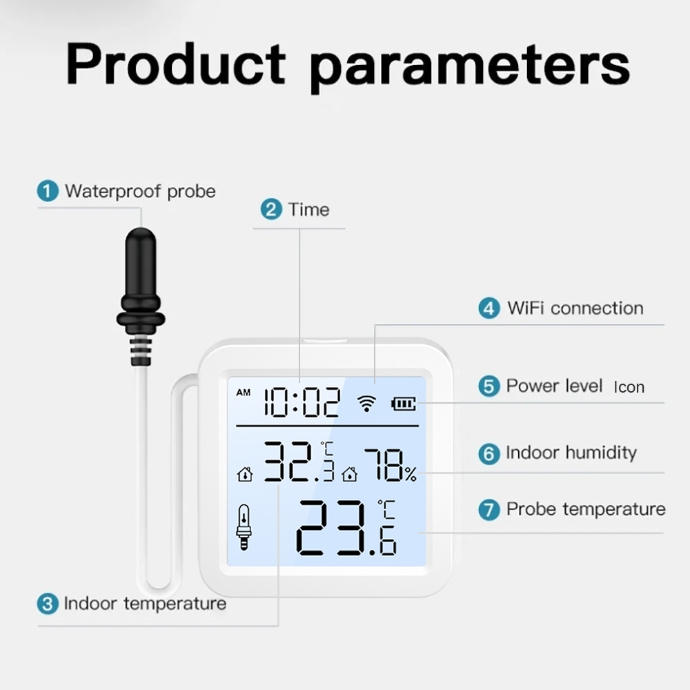 Sensor Suhu dan Kelembapan WiF - Smart Home Monitoring ulasan dan harga