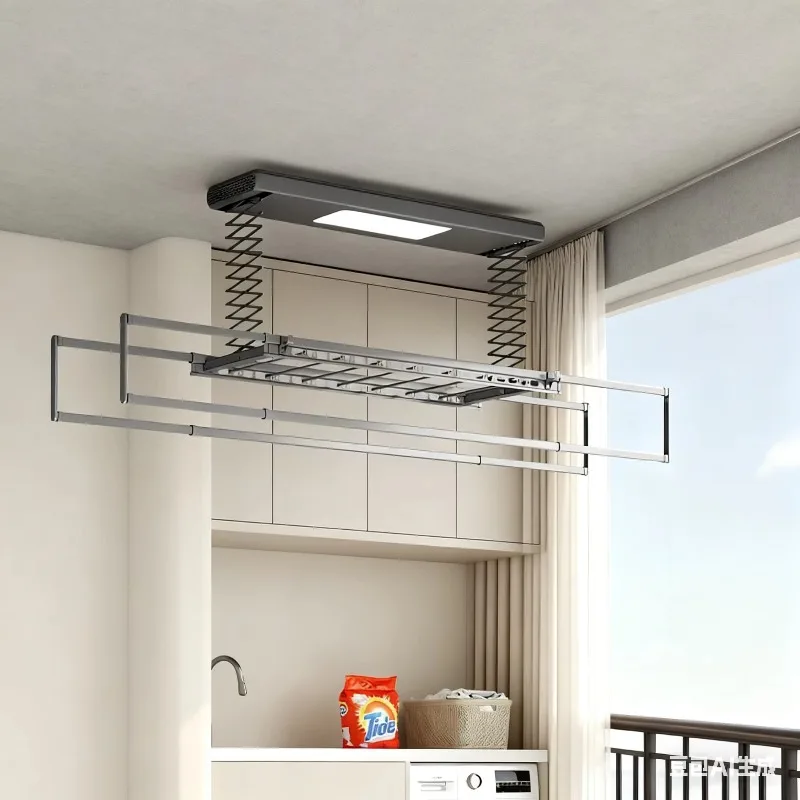 Gantungan pakaian elektrik pin - Smart Home Laundry ulasan dan harga