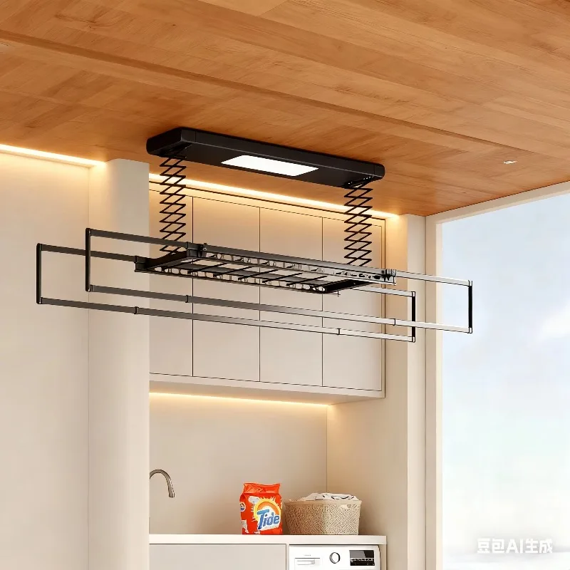 Gantungan pakaian elektrik pin - Smart Home Laundry ulasan dan harga