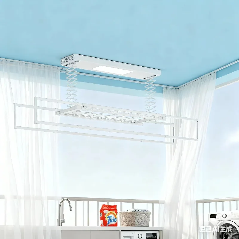Gantungan pakaian elektrik pin - Smart Home Laundry ulasan dan harga