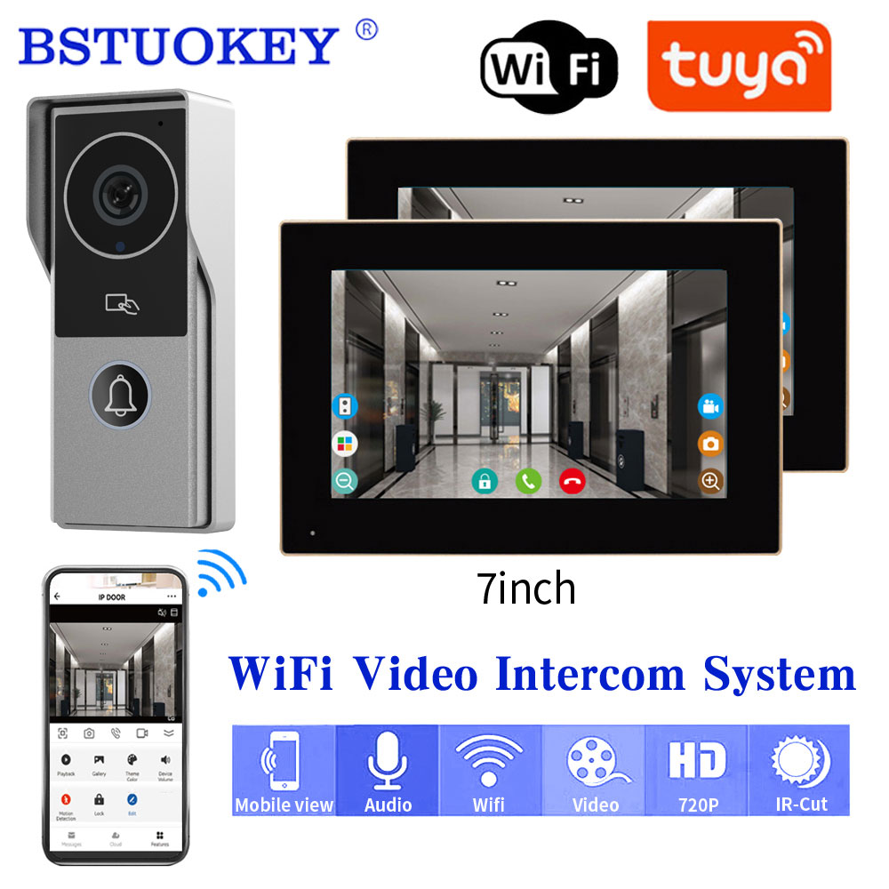 TUYA 1080P 7/10 Inci Layar Sen - Smart Home Video Doorbell App ulasan dan harga